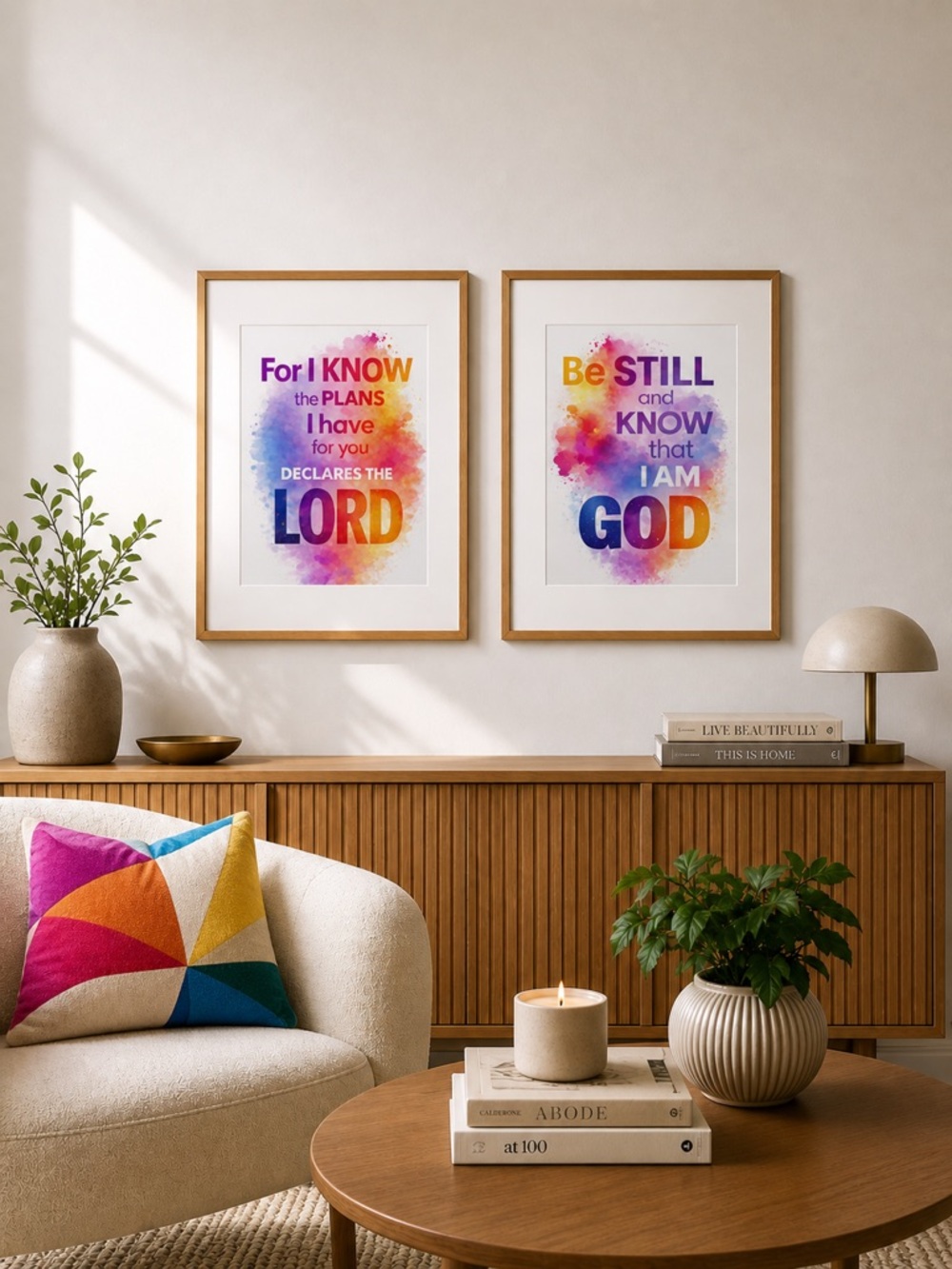 DDS 2-Set, Art Prints, 8x10, Bible Verse, Paper Print, Unframed, Bold Series